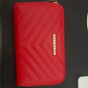 Rampage Red Quilted Wristlet